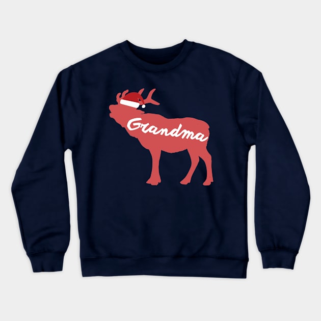 Grandmother and Grandma Reindeer Family Group Christmas Eve Matching Crewneck Sweatshirt by Freid